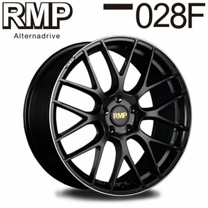 MID RMP 028F (セミグロスブラック＋リムエッジDC＋ロゴマシニング) アルミホイール4本セット 18×8.0J 5H PCD114.3 +42