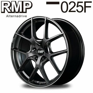 MID RMP 025F (セミグロスガンメタ＋リムエッジDC＋ロゴマシニング) アルミホイール4本セット 17×7.0J 5H PCD112 +53