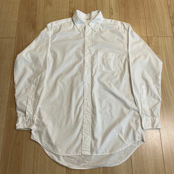 《Used》値下げ 美品◎ ワーカーズ workers オックスフォード ボタンダウン 白シャツ 長袖シャツ BIG-FIT M