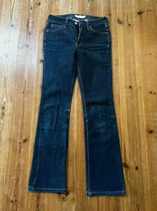 * free shipping * rare used Levi's Levi*s Denim jeans pants rare Perfect body 27 -inch degree good stretch BLUE boots cut 