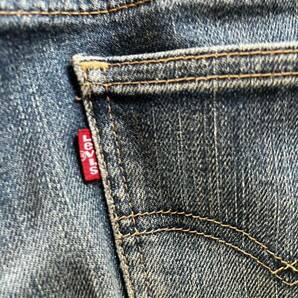 ☆送料無料☆レア中古リーバイスLevi’s デニムジーンズ パンツ希少パーフェクトボディ27インチ程よいストレッチBLUE の画像7