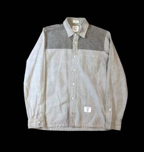 BEDWINbedo wing cotton long sleeve shirt gray men's 1 postage 250 jpy (ma)