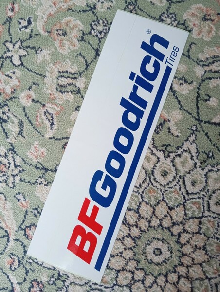 BF Goodrich ロゴ ステッカー レッド／ブルー 未使用品 サイズ約24 x 5 cm グッドリッチ