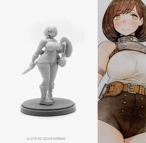 【送料無料】女神シリーズ 1/48 重戦士 ぽっちゃり モデル レジン フィギュア プラモデル ガレージキット 未塗装 未組立