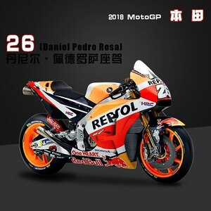 1:18 ホンダ honda REPSOL 26 MotoGP バイク オートバイ 合金 模型 ミニカー