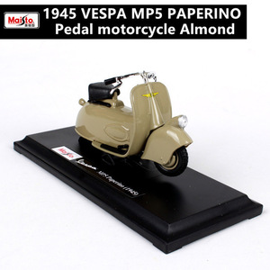 1:18 Piaggioスクーター 1945 Vespa MP5 PAPERINO ローマの休日 バイク オートバイ 合金 模型 ミニカー