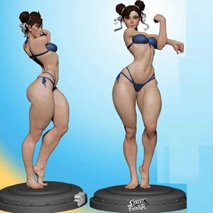 1/6 春麗 チュンリー ストリートファイター 水着 ストレッチver 31cm ガレキ プラモデル ガレージキット 未塗装 未組立