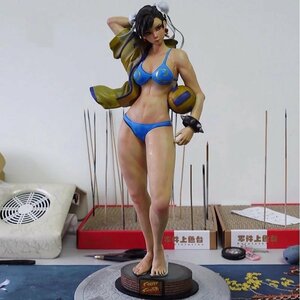 【送料無料】1/8 春麗 チュンリー 30cm ストリートファイター 水着 バレー フィギュア プラモデル ガレージキット 未塗装 未組立