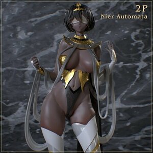 1/7 NieR Automata ニーアオートマタ 2B 2Pカラー ヨルハ2号 エジプト衣装ver. フィギュア プラモデル ガレージキット 未塗装 未組立