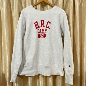 チャンピオン REVERSE WEAVE CREW NECK SWEAT トレーナー スウェット サイズL オートミール 青単タグ 染み込みフリークスストアEC限定