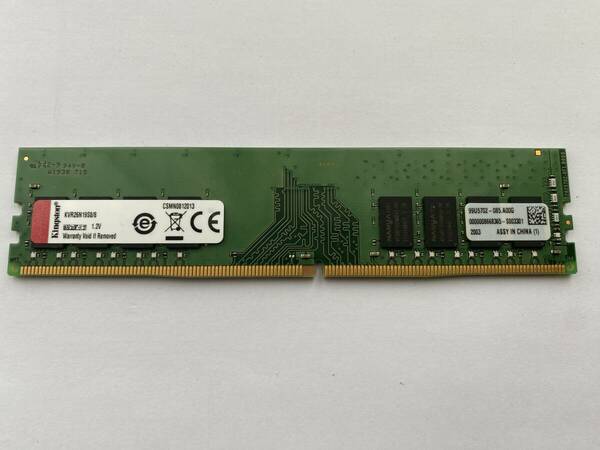 Kingston DDR4-2666 8GB 1枚 普通のデスクトップパソコン用メモリ（ノート、サーバー用ではありません）memtest86で確認済み