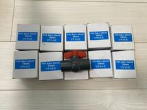 PVC BALL VALVE ボールバルブ 16mm ソケット式 10個セット 塩ビ管_画像1