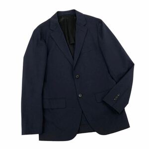 m521-90 UNITED ARROWS ユナイテッドアローズ ストレッチ テーラードジャケット ブレザー 2B 上着 羽織り 背抜き ネイビー 紺 メンズ S 