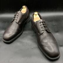 M2767 ROCKPORT ロックポート レザー ビジネスシューズ プレーントゥ 外羽根 メンズ US8/26.0cm ダーク ブラウン 革靴 _画像3