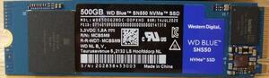 WESTERN DIGITAL WD BLUE SN550 M.2 NVME SSD 500GB prompt decision! 44_086