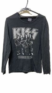 KISS　キッス　バンドTシャツ　長袖　ブラック　Lサイズ　y2k 古着