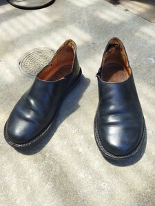 27cm trippen Trippen кожа черный чёрный туфли без застежки YEN способ негодный версия б/у средний кровать подошва нет 