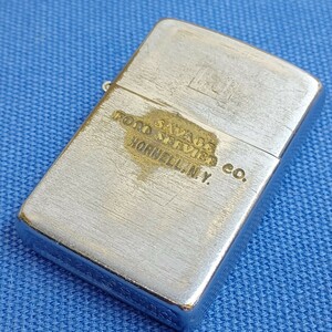 ◆ZIPPO ジッポー オイルライター◆SAVAGE FOOD SERVICE CO. HORNELL.N.Y.◆アンティーク ライター