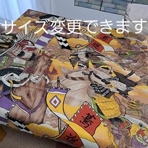 200×100　戦国武将　コットンこばやし　サザンクロス　生地はぎれ　端午の節句　七五三　お正月　お祝い