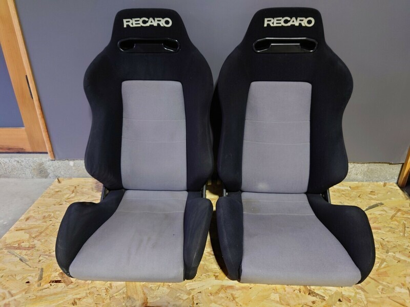 RECARO　レカロ　シート　SR-3　2脚セット　ブラック　グレー　KBA　90349 　引き取り歓迎