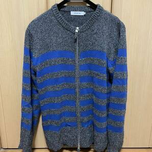 nonnative ノンネイティブ TRAVELER FULL ZIP SWEATER C/A YARN BORDER NN-K2703 ブラック ニット カーディガン の画像1