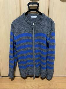 nonnative ノンネイティブ TRAVELER FULL ZIP SWEATER C/A YARN BORDER NN-K2703 ブラック ニット カーディガン 