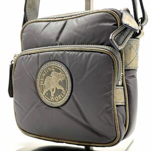 3036ya ширина Hunting World мужской hunting world сумка на плечо sakoshu Cross корпус Logo plate кожаный салон n хлеб. палочки .-