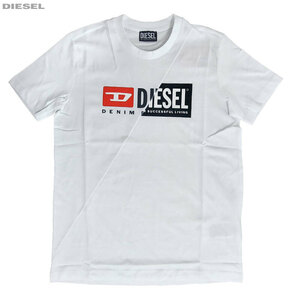 DIESEL ディーゼル 新品 レディース 半袖 Tシャツ 丸首 A00312 0091A 100 白 M ホワイト 並行輸入品 クリックポストで送料無料