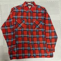 古着卸 現物まとめ売り 赤系 長袖チェックシャツ ビンテージ混 14枚セット(メンズS-XL)_画像2