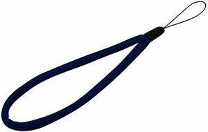  navy circle string type hand strap metal un- use gala case ma ho terminal . scratch attaching not mobile telephone smart phone simple nei