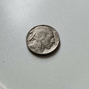 アメリカ 5セント硬貨(1936年) 　/バッファローニッケル/インディアンヘッドニッケル/外国コイン/