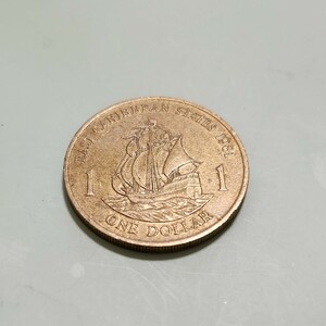 One Dollar Coin East Caribian States 19951／ドル硬貨東カリブ諸国1995　コイン アンティーク コレクション