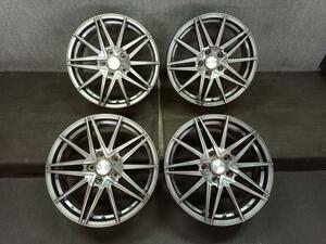 NCB919中古 ヒューマンライン HS-01 17×7.0J 5穴 114.3 +48 ホイール 社外アルミ