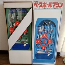 エポック社のベースボールマシン　未使用品　昭和レトロゲーム　70年代物　野球パチンコ　_画像2