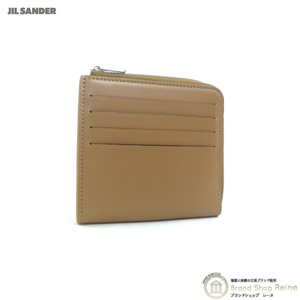 ジルサンダー （JIL SANDER） カードウォレット 財布 JSMU840147 ブラウン（未使用品）中古