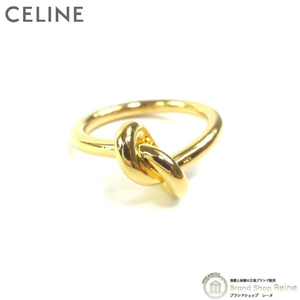 セリーヌ （CELINE） ノット リング 指輪 46N63 約12号 ゴールド（新品同様）中古