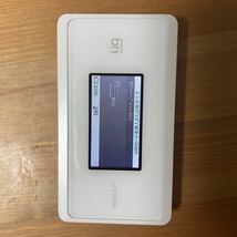 UQ WiMAX2+ Speed Wi-Fi NEXT WX06 ホワイトモバイルルーター NEC SIMフリー_画像1