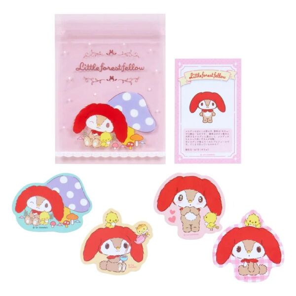サンリオシークレットステッカーセット B ステッカー 注目!2000年代デビューキャラクター リトルフォレストフェロォ