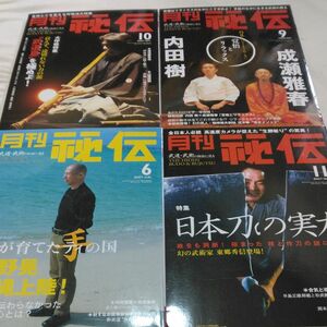 月刊 秘伝 BABジャパン 武道 武術 古武術 古武道　4冊セット