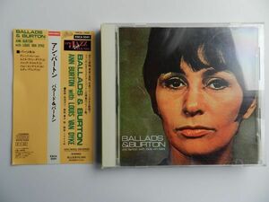 ★CD【 Japan】アン・バートンAnn Burton /Ballads & Burton バラード&バートン☆ESCA-5041◆