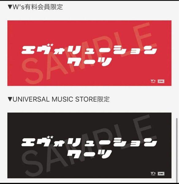 ★ WurtS エヴォリューション オリジナルタオル W's限定　赤　★