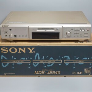 * beautiful goods, Belt have been exchanged. *SONY MDS-JE640 MDLP correspondence MD deck + empty disk 9 sheets *