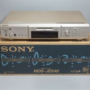 ★美品、ベルト交換済★SONY MDS-JE640 MDLP対応MDデッキ＋空ディスク9枚★