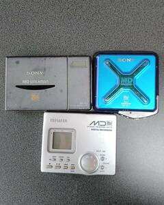  portable MD player 3 point Walkman Sony Aiwa operation not yet verification 