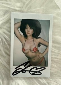 Art hand Auction [New] Signed Polaroid Latest Lady Climax Tomomi Morisaki Blu-ray Image Video Latest Photo Not for Sale Bonus, Celebrity Goods, sign