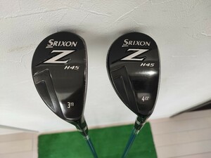 ◆中古/2本セット/SRIXON　スリクソン　Z H45 ユーティリティセット/3H 4H/Miyazaki BLUE 7S カーボン/フレックスS