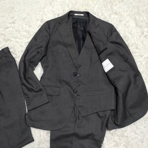  present goods Macintosh MACKINTOSH Toro ta-TROTTER 3 piece pants 2 ps polyester the best 2B dark gray summer suit 