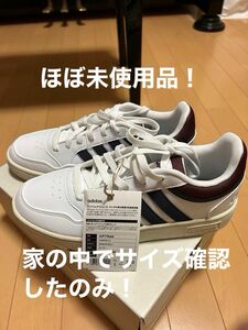 adidasスニーカーHOOPS3.0メンズホワイトネイビー　26cm