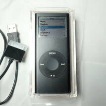 Apple iPod nano MA497J/A ブラック A1199 8GB ケース 説明書 アップルシール付属_画像1
