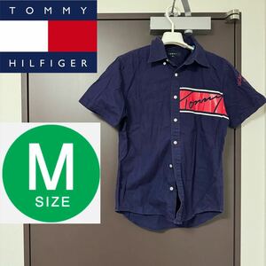 トミーヒルフィガー TOMMY HILFIGER Mサイズ ロゴ メンズ M ジャケット トミー シャツ 半袖シャツ 半袖 ポロシャツ 紺 ネイビー Tシャツ